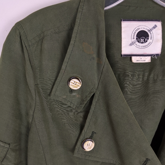 Anthropologie | Army Green Button Jacket -E76 - Picture 5 of 8